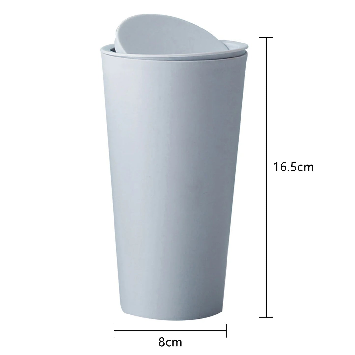 Mini Desktop Bin Small Trash Can with Cover Bedroom Trash Can Garbage Can Clean Workspace Storage Box Home Desk Trash Can