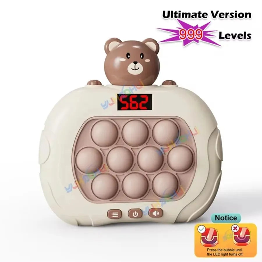 999 Levels Electronic Pop Light Quick Push Game Console - Premium game from Lizard Vigilante - Just $19.88! Shop now at Lizard Vigilante