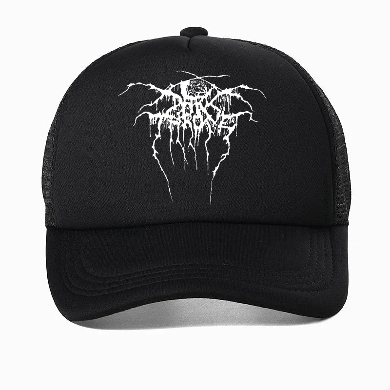 Into the Abyss: Darkthrone Baseball Cap - Premium Baseball cap from Lizard Vigilante - Just $23.88! Shop now at Lizard Vigilante