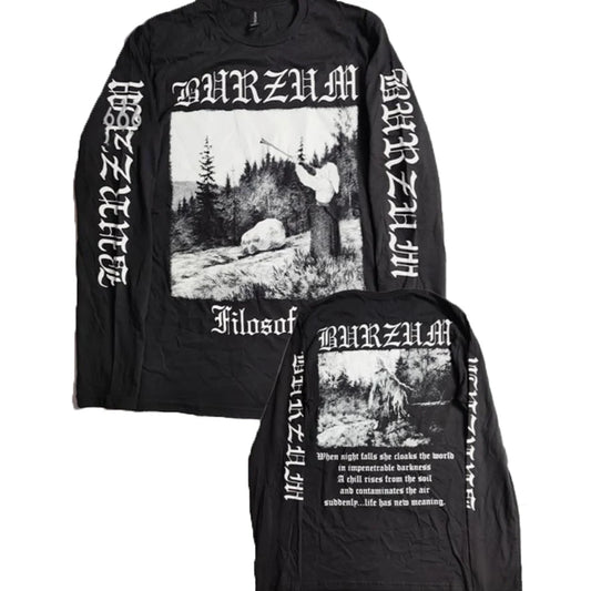 Burzum Heavy Metal Band Printed Long Sleeve T-Shirt For Fans of Metal - Premium T-Shirt from Lizard Vigilante - Just $24.99! Shop now at Lizard Vigilante