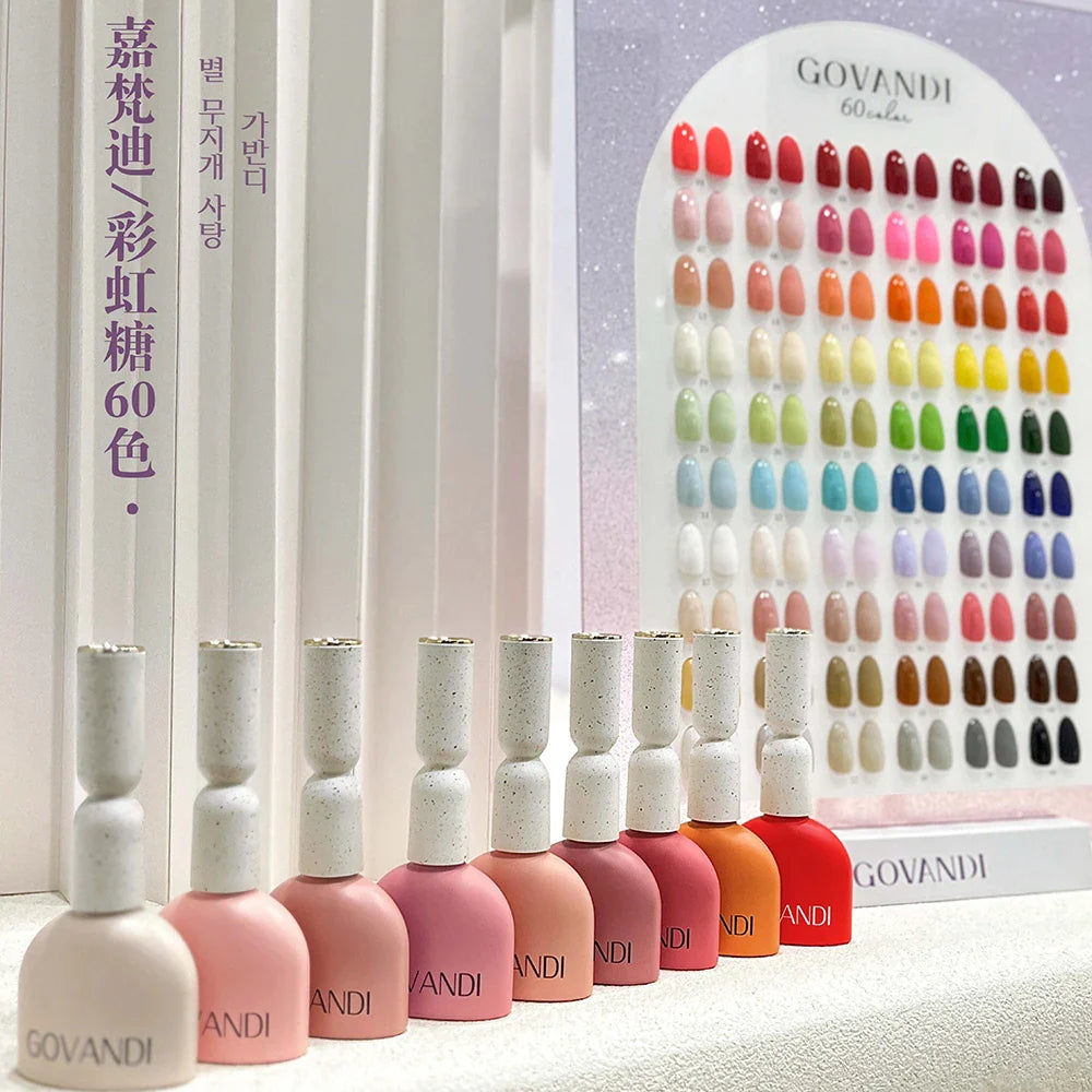High Quality Gel Nail Polish Set Nail Supplies Wholesale UV Gel Lacquer With Color Card Nail Art Polish Varnishes Gel 60 Colors