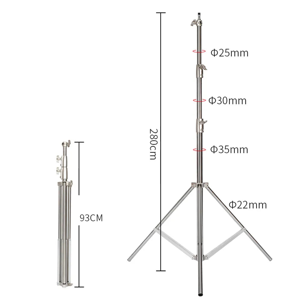 Heavy Duty Metal Aluminum Alloy Light Stand Tripod for Photo Studio Softbox Video Flash Reflector Lighting Background Stand - Premium light stand from Lizard Vigilante - Just $33.99! Shop now at Lizard Vigilante