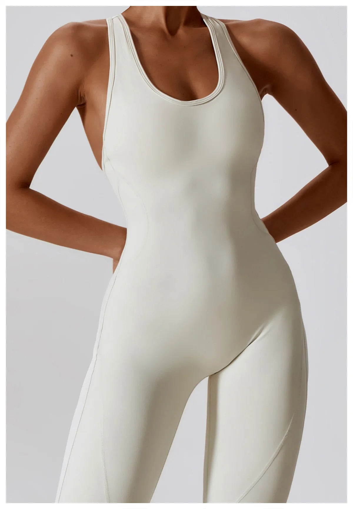 Seamless Yoga Jumpsuit - All-in-One Workout Outfit for Women - Premium bodysuit from Lizard Vigilante - Just $38.88! Shop now at Lizard Vigilante