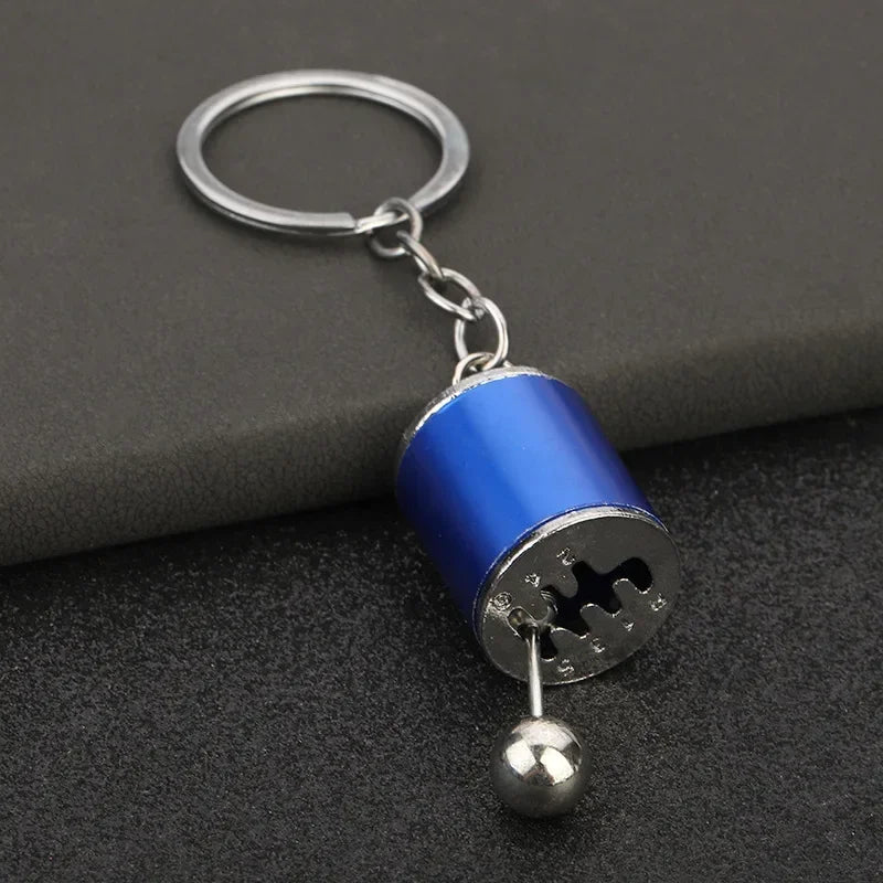 Personalized Keychain Creative Metal Mini Car Parts Manual Transmission Auto Keyring Accessories Key Ring Chain Men Lover Gift