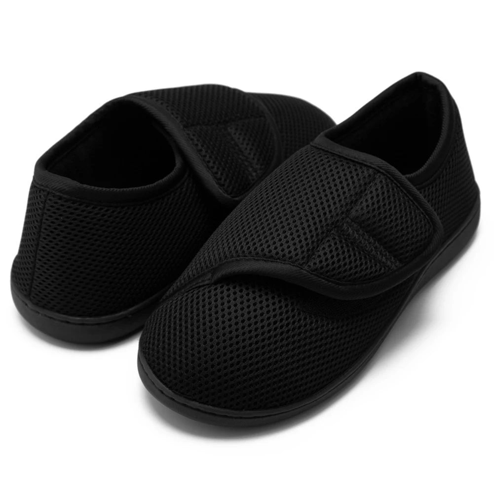 Unisex Diabetic Shoes Wide Walking Shoes Plush Lining Slip-On Orthopedic Shoes Hook and Loop Sneakers for Swollen Feet - Premium  from Lizard Vigilante - Just $28.99! Shop now at Lizard Vigilante