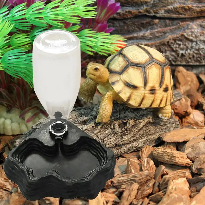 Pet Reptiles Feeder Turtles Water Dispenser Drinking Fountain Dish Bowl Tortoise Lizard Basin Reptile Box Feeding Supplies - Premium pet supplies from Lizard Vigilante - Just $19.99! Shop now at Lizard Vigilante