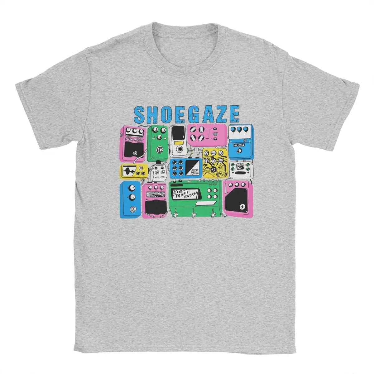 Fuzzed Out & Feedback Soaked – Shoegaze Guitar Pedal Worship T-Shirt | Vintage Cotton Distortion Freak Tee for Sonic Architects - Premium tee from dser - Just $35.99! Shop now at Lizard Vigilante