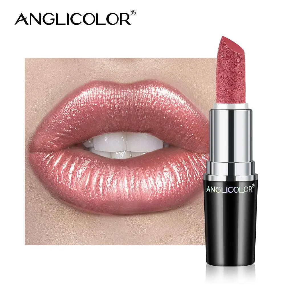 Makeup Non-sticky Non-fading Lipstick Pearlescent Long-lasting Moisturizing Fine Glitter Lip Gloss Hydrating Waterproof Lips Hot