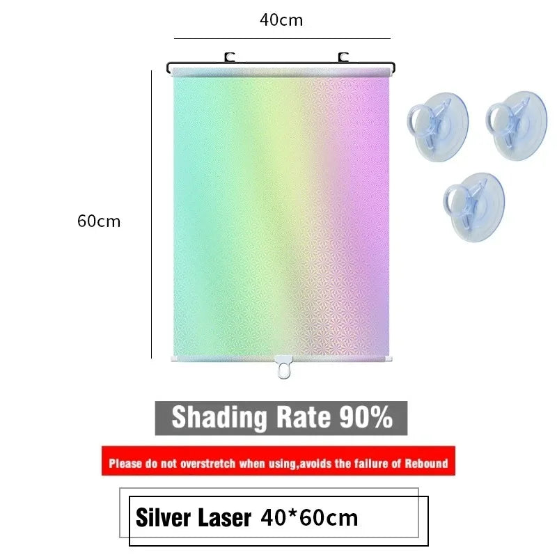 Universal Roller Blinds Suction Cup Sunshade Nail-free Blackout Curtain Car Bedroom Kitchen Office Window Sun-shading Curtains - Premium  from Lizard Vigilante - Just $5.99! Shop now at Lizard Vigilante