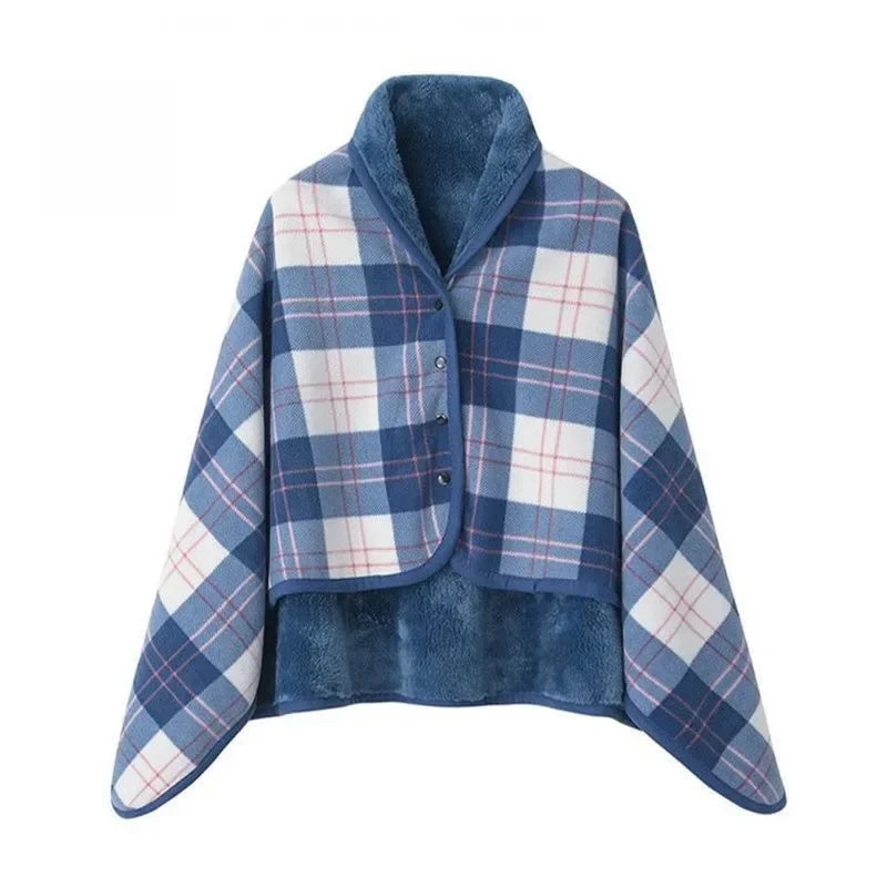 Thicken Winter Wearable Blanket - Soft Plaid Fleece Throw for Adults - Premium blanket from Lizard Vigilante - Just $36.88! Shop now at Lizard Vigilante