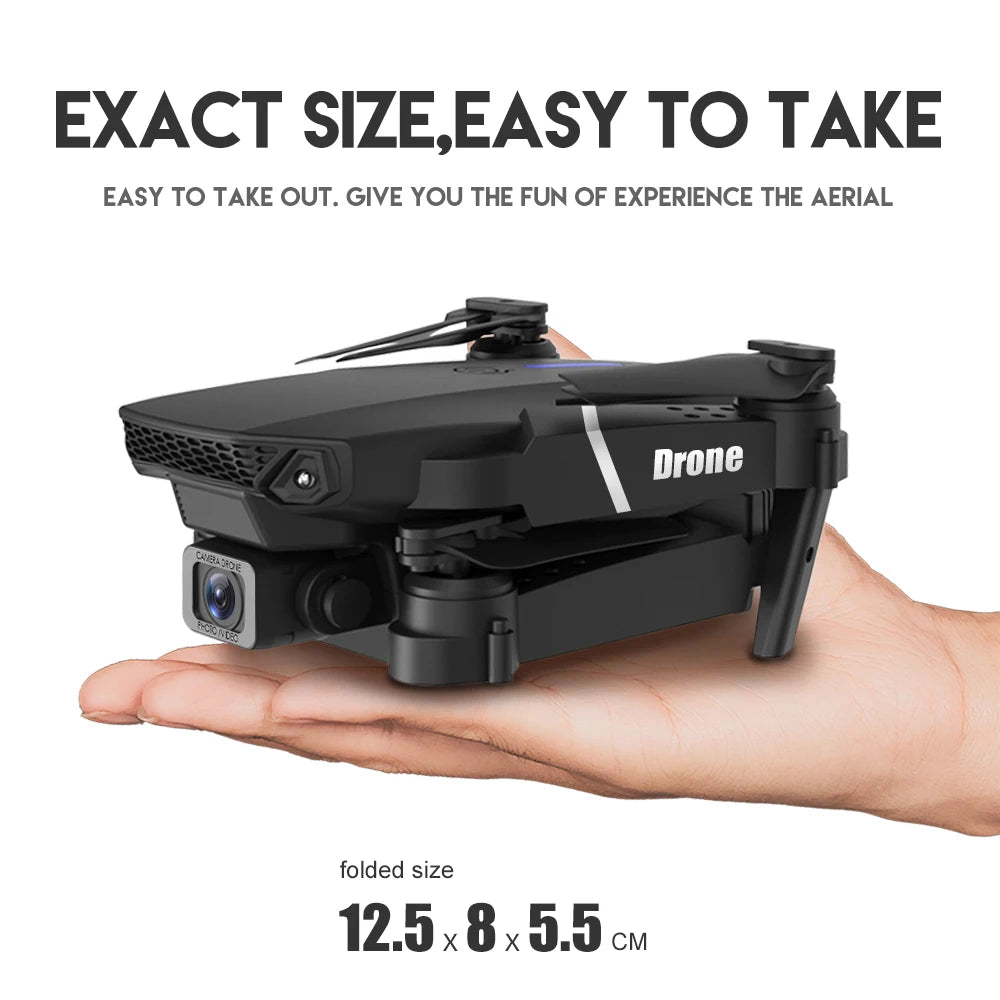 2024 E88Pro 4K HD RC Drone – Foldable Quadcopter with 1080P Wide-Angle Dual Camera, WIFI FPV, Altitude Hold, Trajectory Flight, Gift for Kids & Adults - Premium drones from dsers - Just $38.88! Shop now at Lizard Vigilante