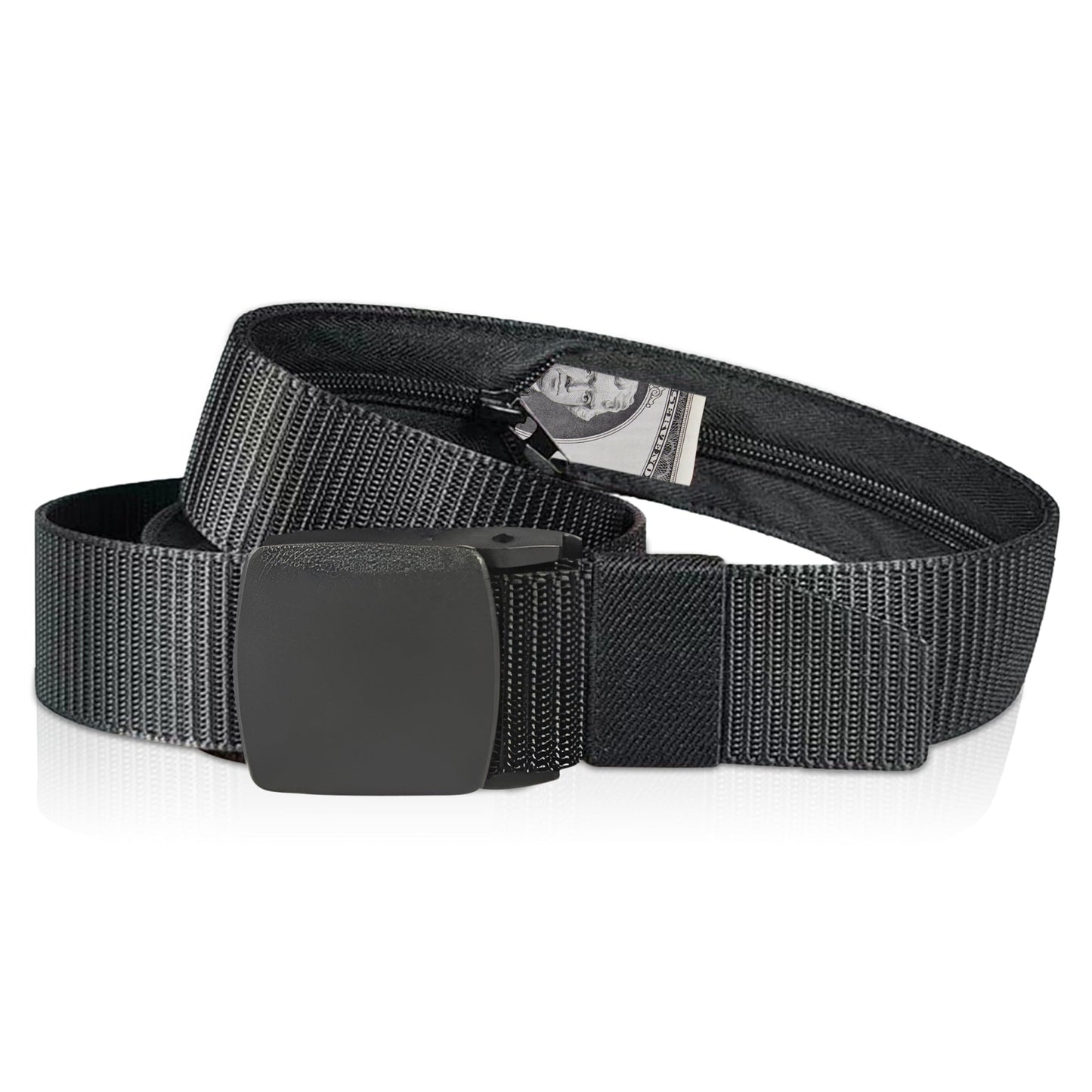 Large Belt Diversion Safe - Real and Functional Large Belt with a Discreet Secret Compartment to Stash Valuables