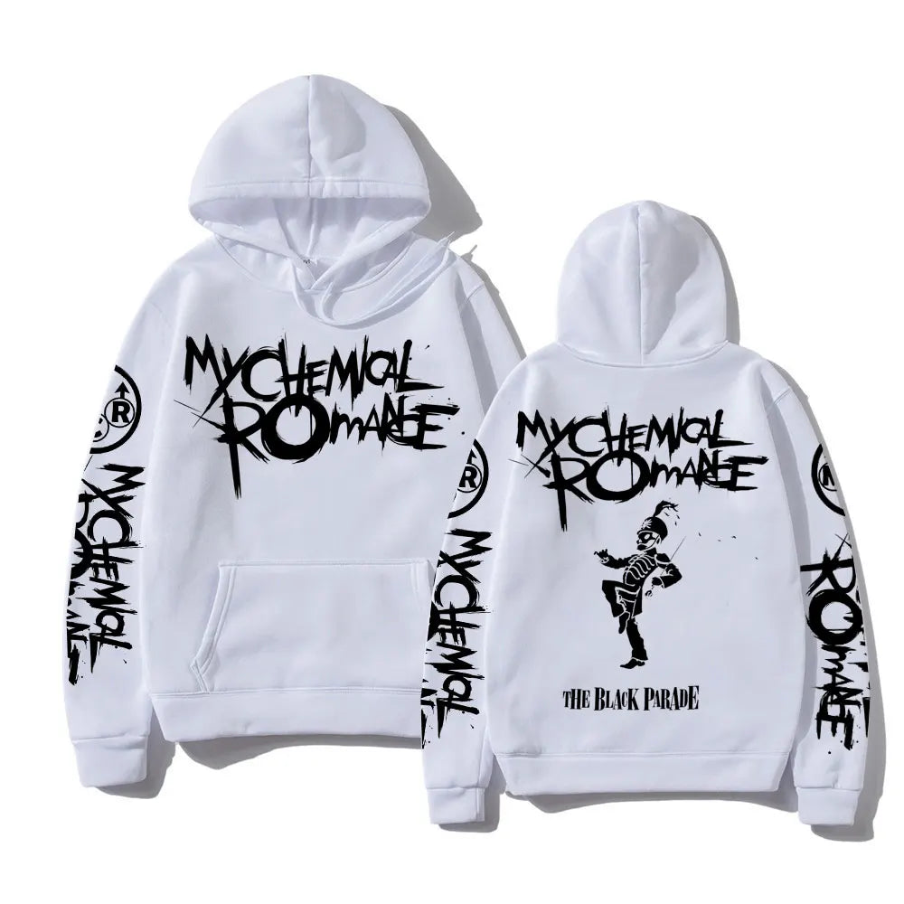 My Chemical Romance Double-Sided Graphic Hoodie – Black Parade Punk Emo Rock Style Sweatshirt for Men & Women - Premium hoodies from Lizard Vigilante - Just $43.88! Shop now at Lizard Vigilante