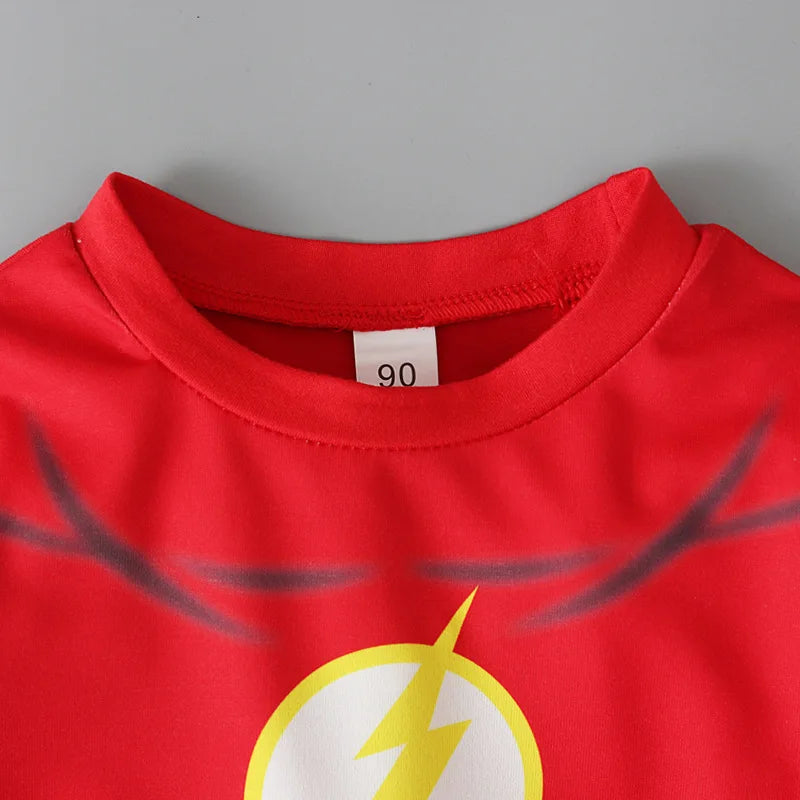 Avengers Superhero Pajama Set — Boys Long Sleeve Spider-Man & Iron Man Nightwear Cosplay Costume