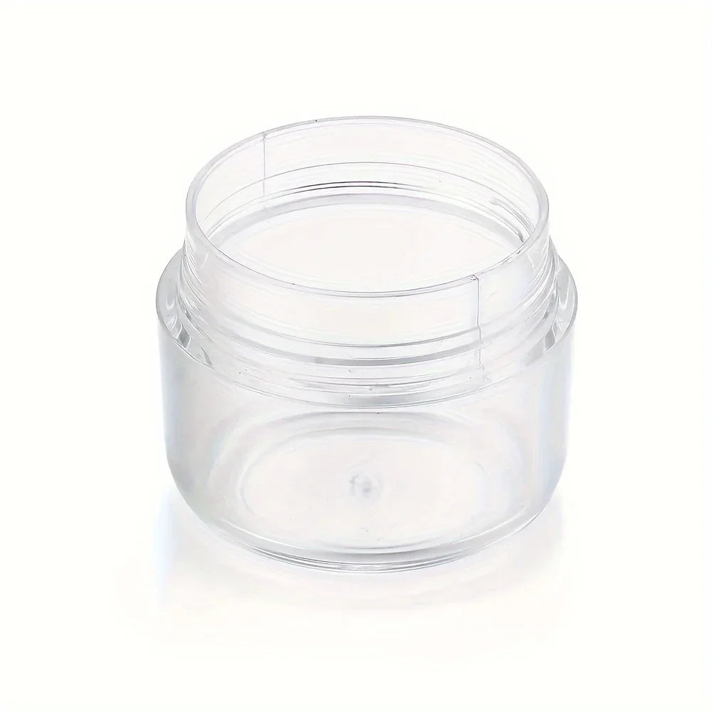 Travel-Friendly Loose Powder Case with Mushroom Sponge Puff & Mirror - Compact, Fragrance-Free Cosmetic Foundation Box