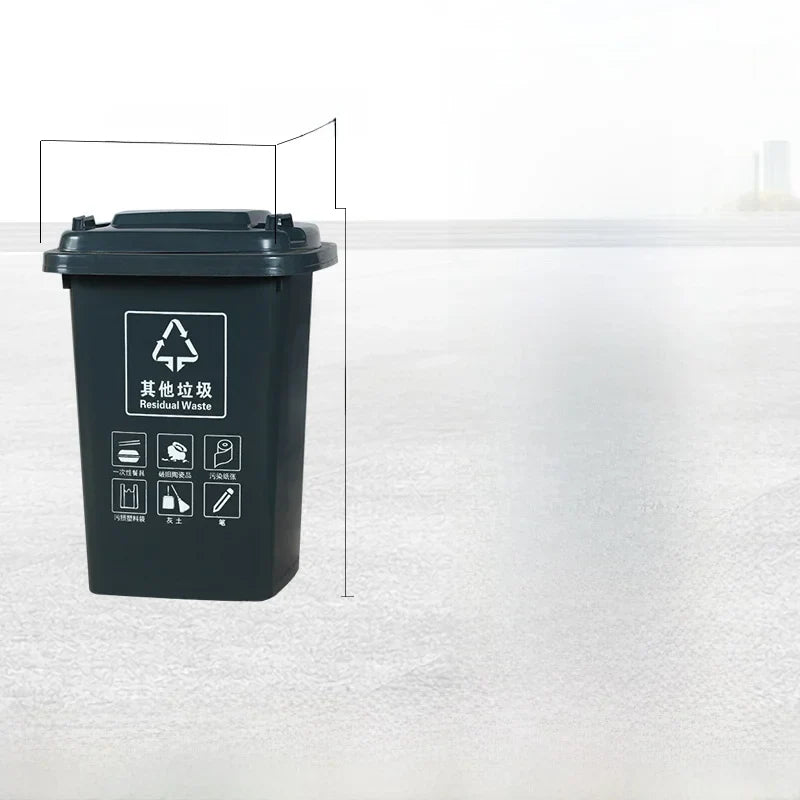 Large Capaci Outdoor Kitchen Waste Bin 240L with Wheels for ering Commercial Use Big Size Tra Can Recycling Bin