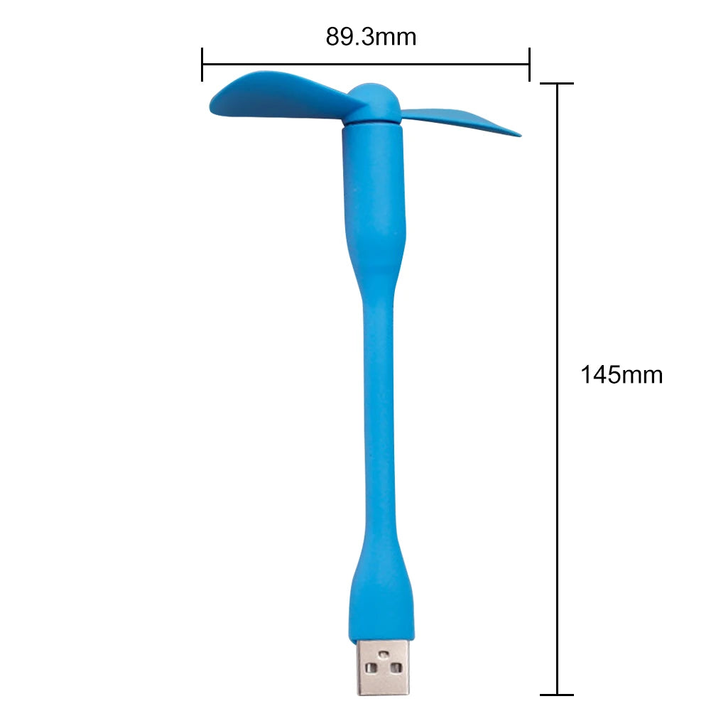 Mini Flexible USB Fan - Bendable Portable Hand Fan for Power Bank, Laptop, PC, and AC Charger - Premium fan from Lizard Vigilante - Just $11.99! Shop now at Lizard Vigilante