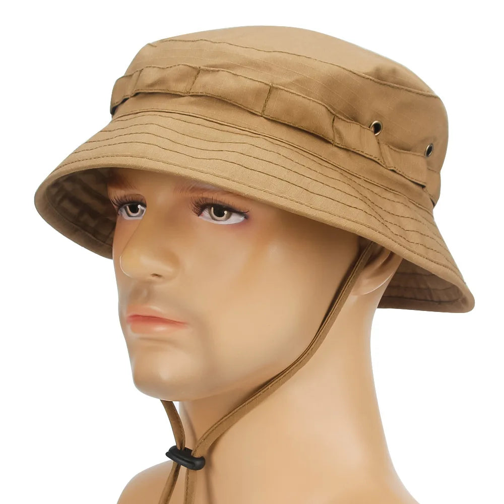 Camouflage Boonie Hat - Packable Outdoor Bucket Hat for Hiking & Fishing - Premium bucket hat from Lizard Vigilante - Just $18.88! Shop now at Lizard Vigilante