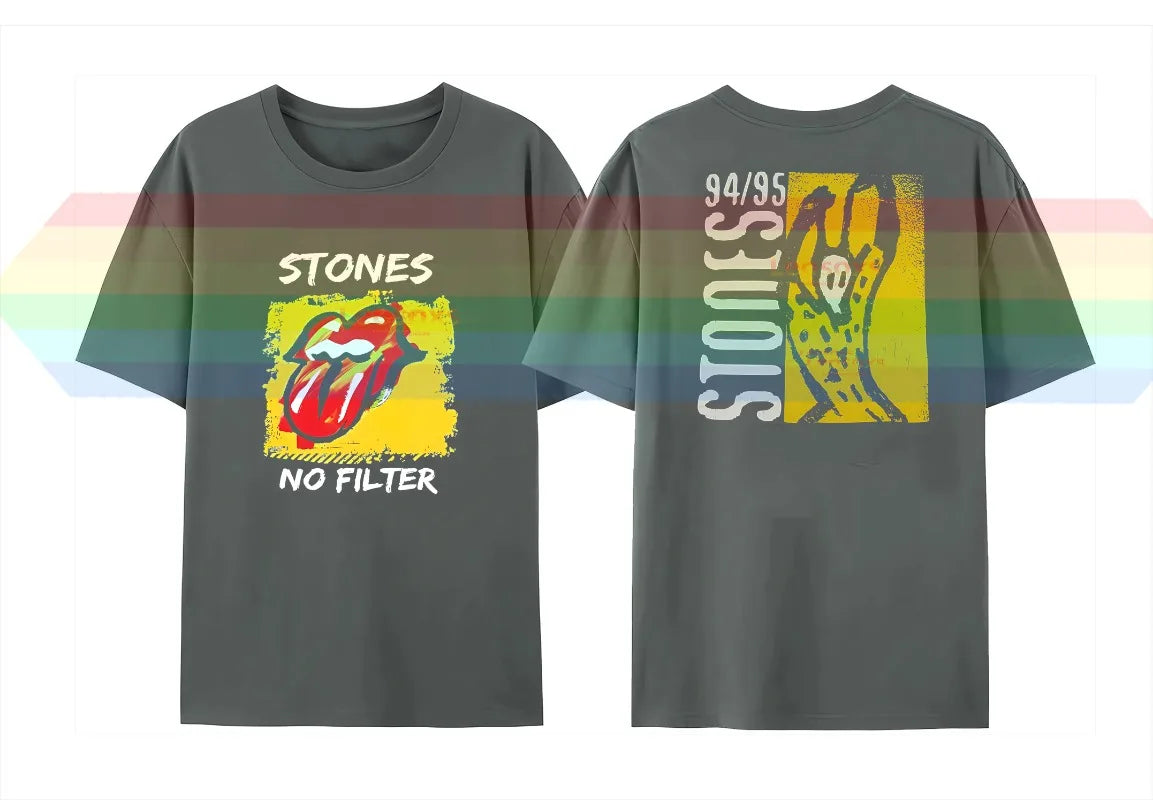 The Rolling Stones Hackney Diamonds Live Licks T-shirt Large Size Men & Women's Unisex Cotton Short Sleeve - Lizard Vigilante