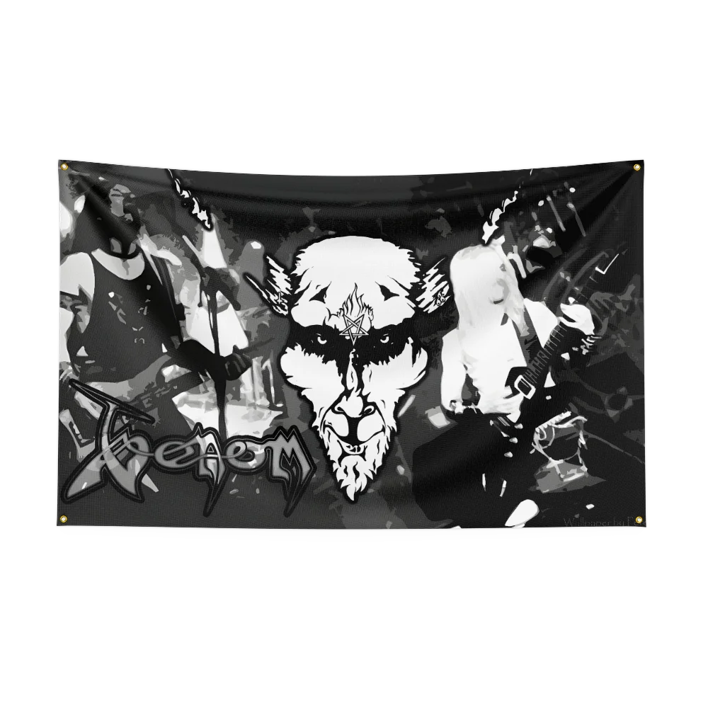 Heavy Rock Band Venom Flag – 3x5Ft Polyester Digital Printed Banner for Bedroom Wall Art & Outdoor Decoration - Premium banner from Lizard Vigilante - Just $15.99! Shop now at Lizard Vigilante