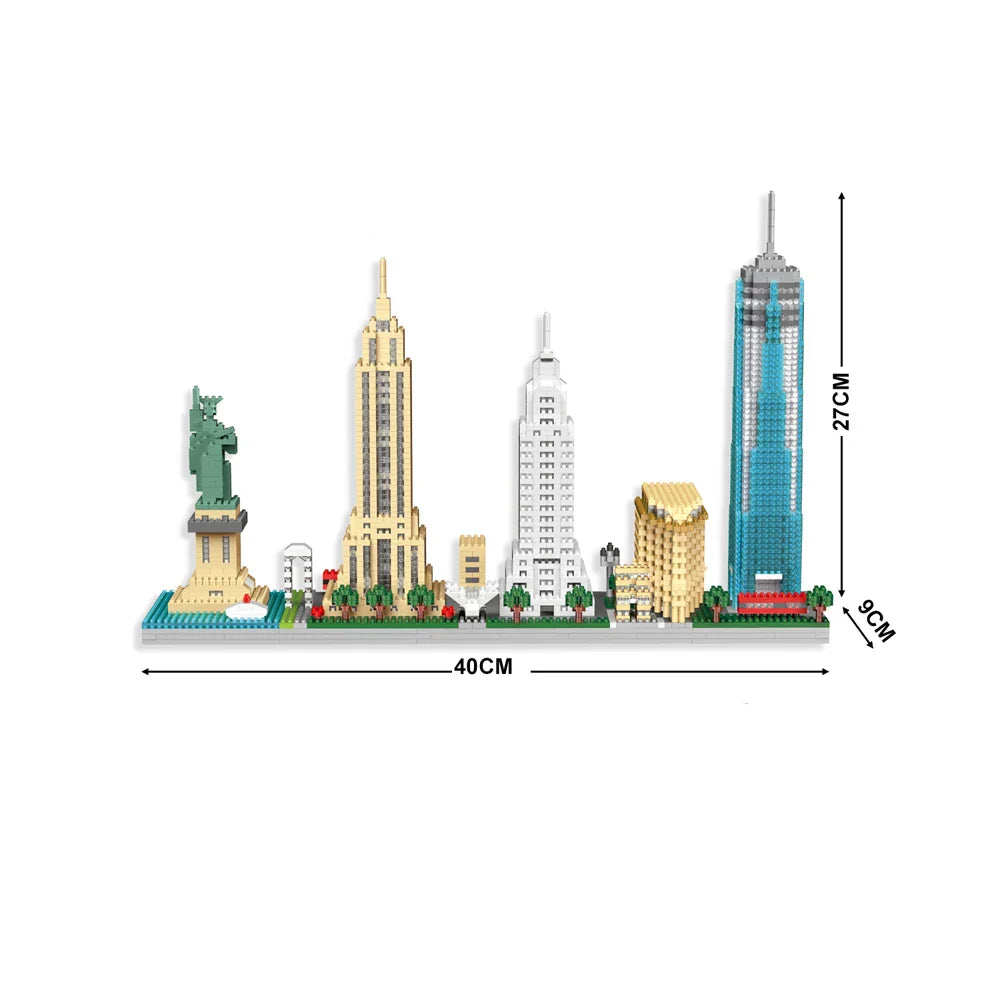 Statue of Liberty Building Block Model: Exquisitely Detailed Replica, Engaging DIY Assembly, Perfect Gift & Decor
