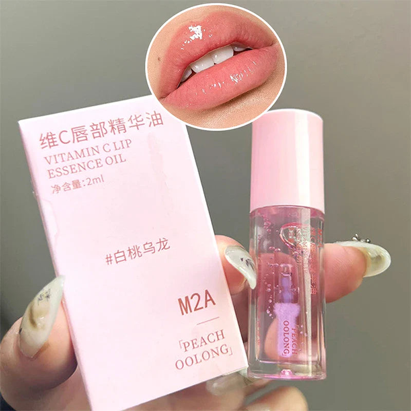 Vitamin C Lip Essence Oil Lip Oil Moisturizing Lip Liquid Hydrating moisturizing primer Improve lip lines and remove dead skin f