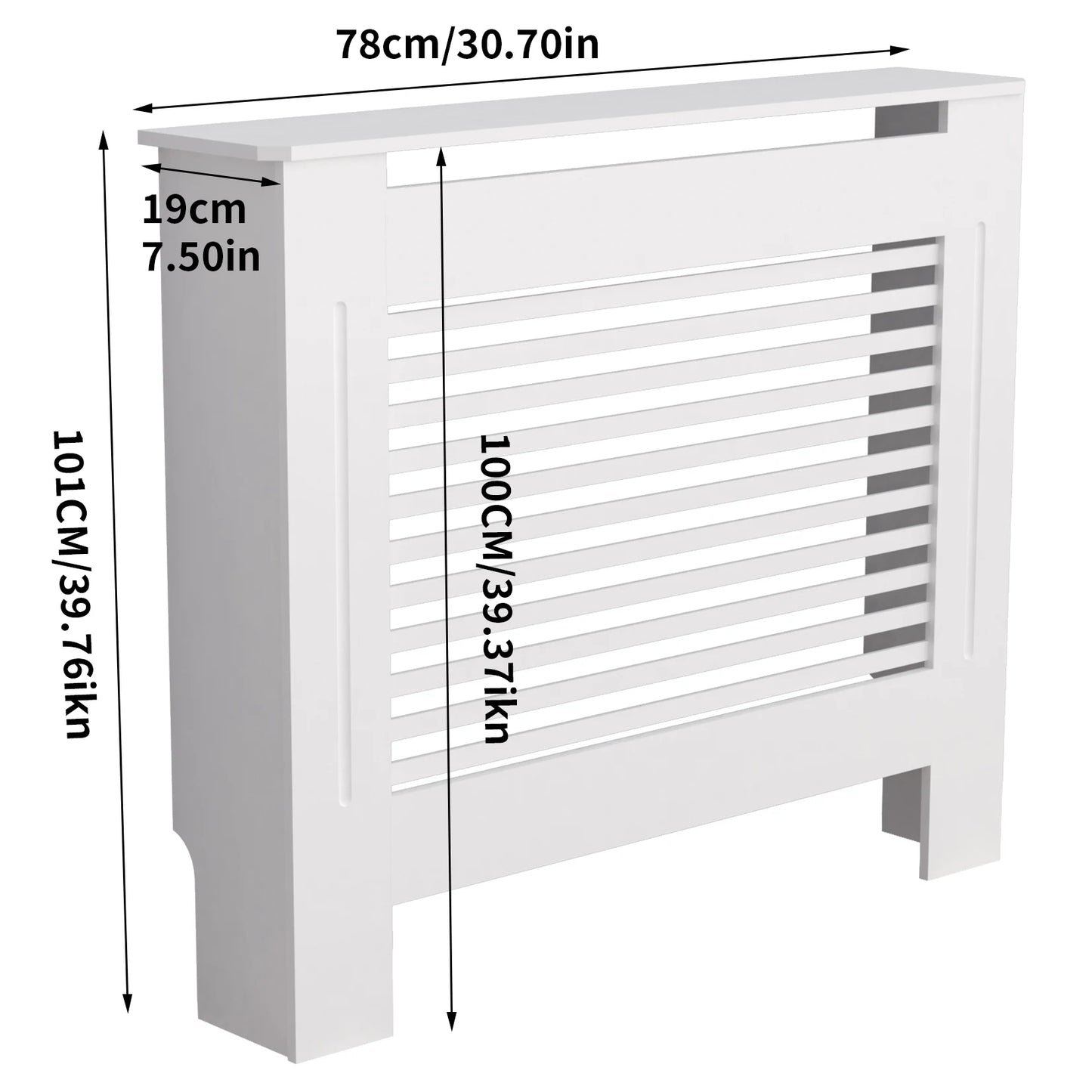 Super Tall 100CM Radiator Cover Strong Grill Shelf Cabinet MDF Cupboard Modern Vertical/Horizontal Style - Premium Radiator cover from Lizard Vigilante - Just $110.99! Shop now at Lizard Vigilante