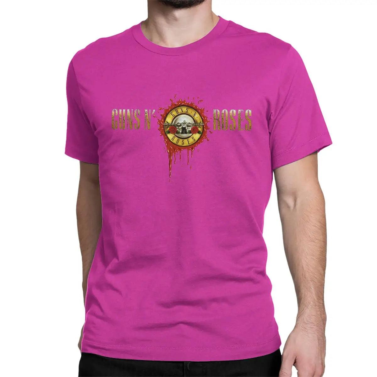 Guns N Rose Heavy Metal T-Shirt Men Women's Round Collar Pure Cotton T Shirts Steampunk Music Tee Shirt Classic Tops - Premium T-Shirt from Lizard Vigilante - Just $23.99! Shop now at Lizard Vigilante