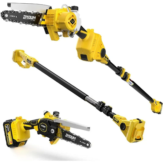 2-IN-1 Cordless Pole Saw & Mini Chainsaw – Lightweight, Brushless Motor, 21V Battery - Premium chainsaw from Lizard Vigilante - Just $208.88! Shop now at Lizard Vigilante