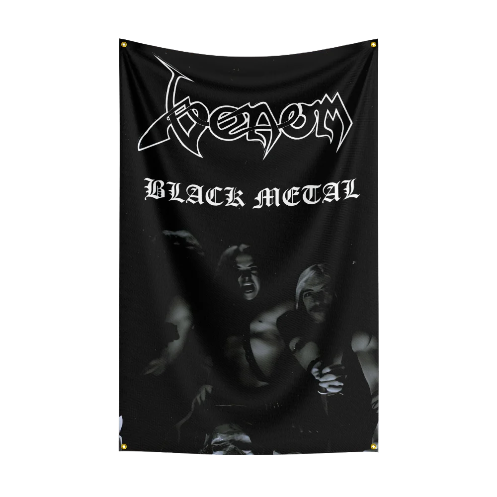 Heavy Rock Band Venom Flag – 3x5Ft Polyester Digital Printed Banner for Bedroom Wall Art & Outdoor Decoration - Premium banner from Lizard Vigilante - Just $15.99! Shop now at Lizard Vigilante