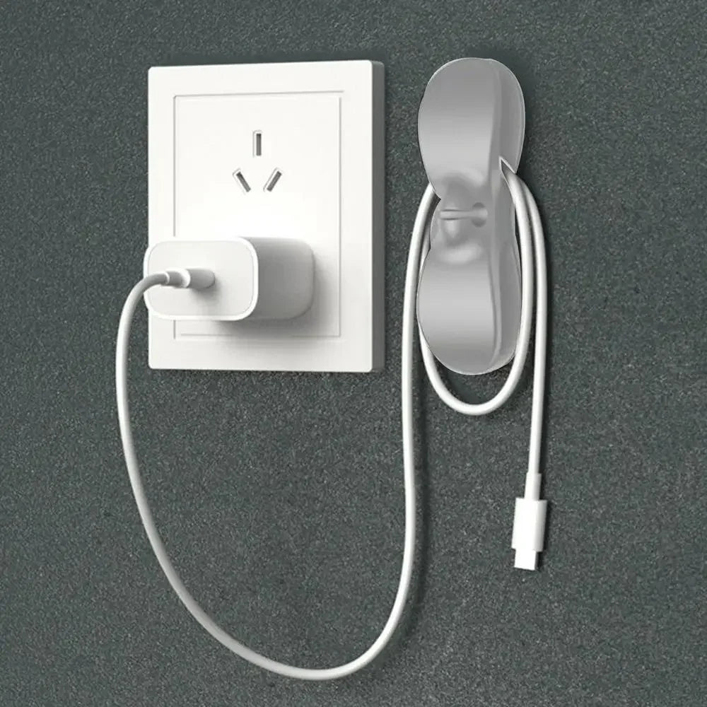 Kitchen storage wire winder, household traceless plug fixed power cord organizer, wire and cable management, home storage tools