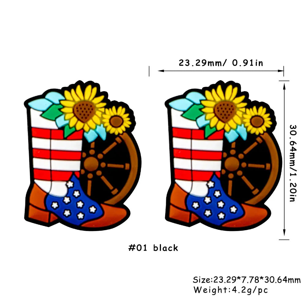 Kovict 5/10Pcs New Focal Silicone Beads Easter Series Bead For Jewelry Making DIY  KeyChain Bracelet Necklace Pen Accessories