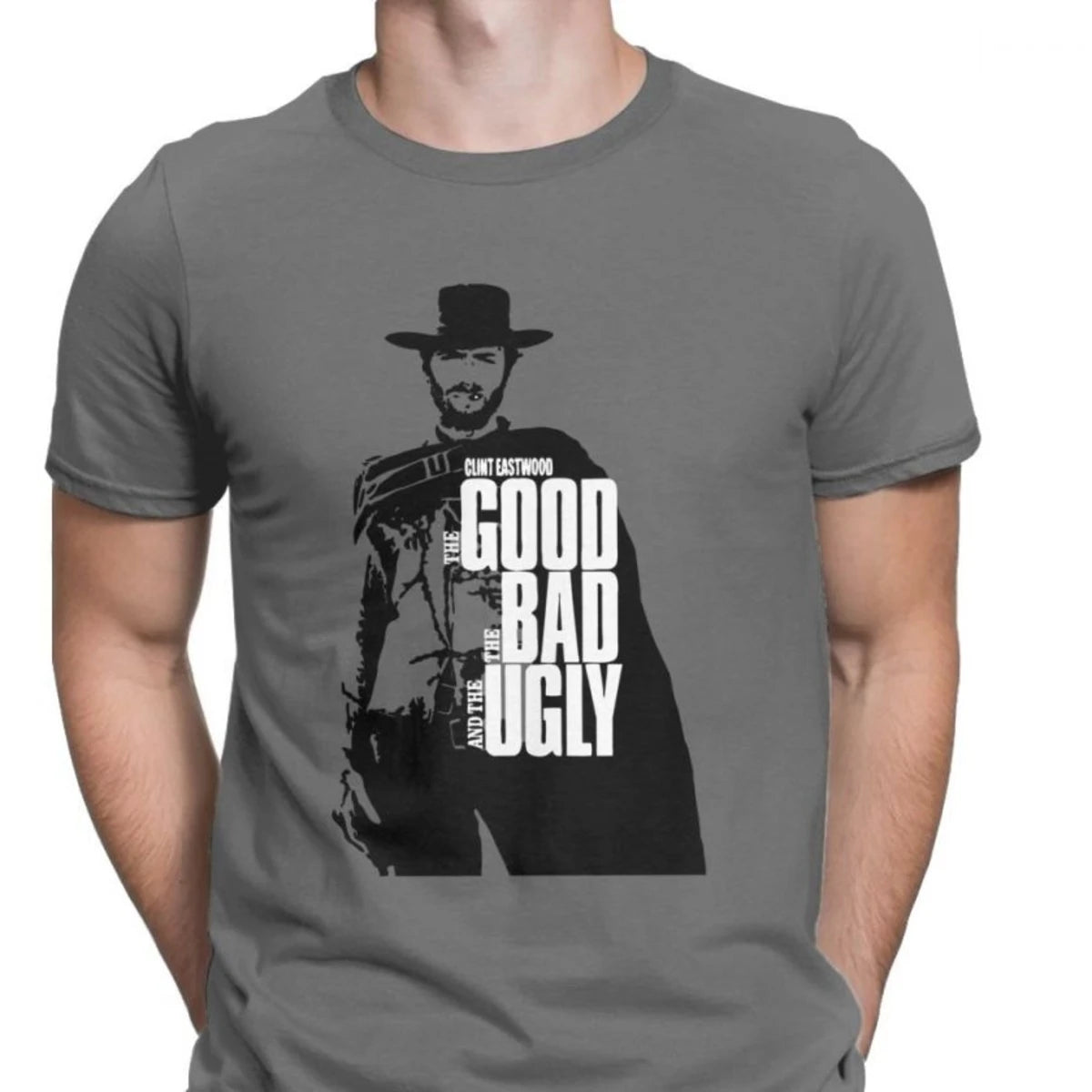 The Good The Bad And The Ugly Tee Shirt Big Size Clothing Novelty Clint Eastwood Tee Shirts Men Cotton T-Shirts - Premium tshirt from Lizard Vigilante - Just $22.49! Shop now at Lizard Vigilante