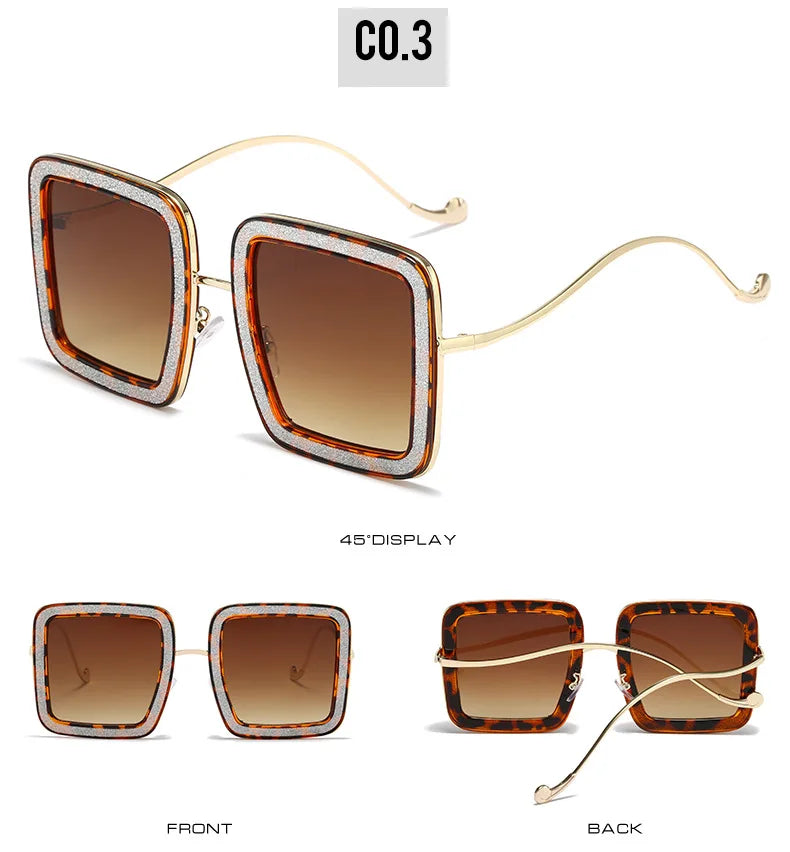 Glitter Vortex Shades – Rockstar Ice-Out Sunglasses for Unapologetic Legends - Premium shades from Lizard Vigilante - Just $26.99! Shop now at Lizard Vigilante