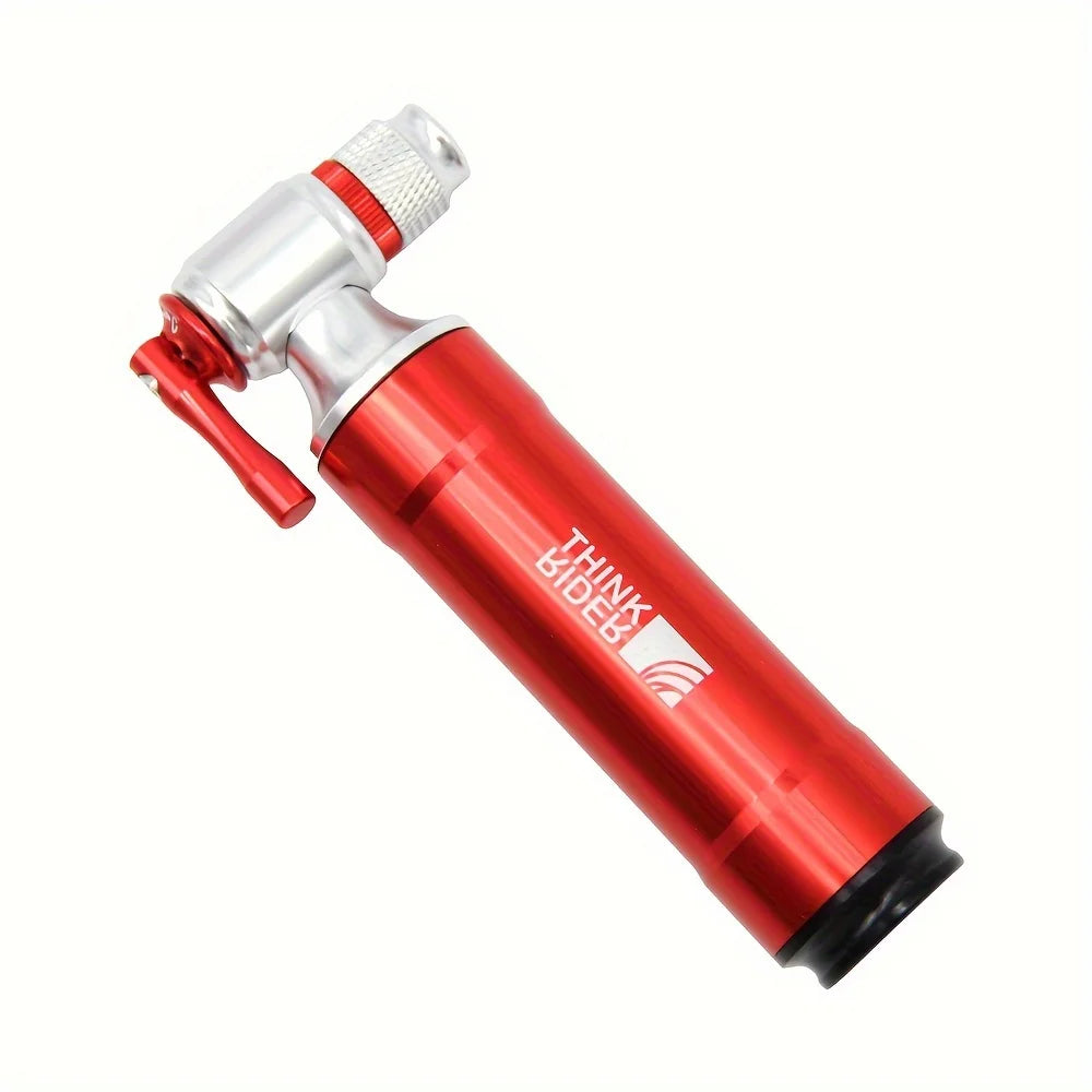 ThinkRider ThunderShot CO₂ Mini Pump — Aluminum Presta/Schrader Bike Tire Inflator For Road, MTB & Gravel