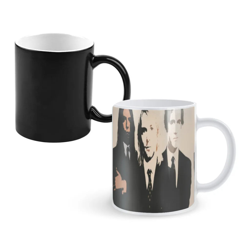 Nirvana Thermochromatic Magic Mug – Heat-Reactive Rock Band Coffee Cup for Bold Fans & Legendary Gifting - Premium mug from Lizard Vigilante - Just $19.88! Shop now at Lizard Vigilante