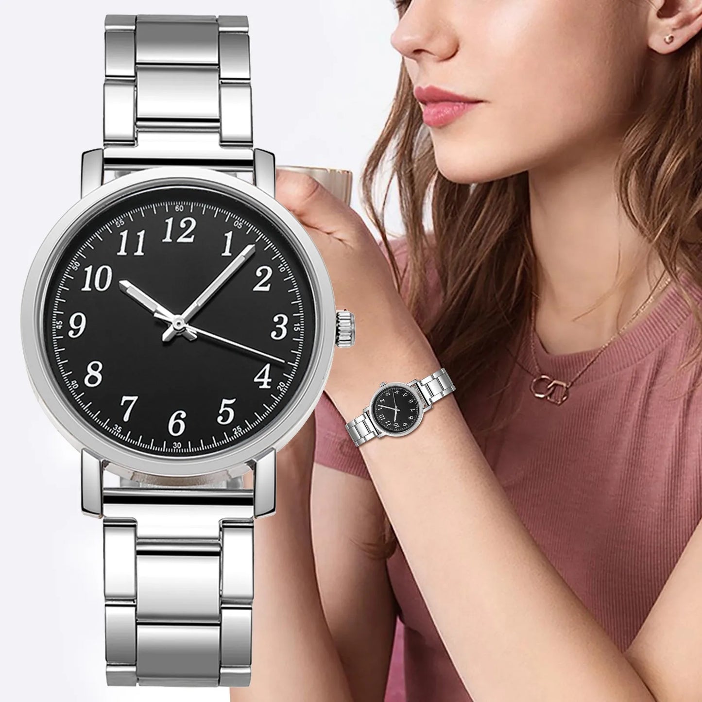 Watches For Women Waterproof Chronograph Quartz Ladies Digital Steel Luxury Watch Couple Strap Gift Women'S Watch часы женские - Premium  from Lizard Vigilante - Just $1.99! Shop now at Lizard Vigilante