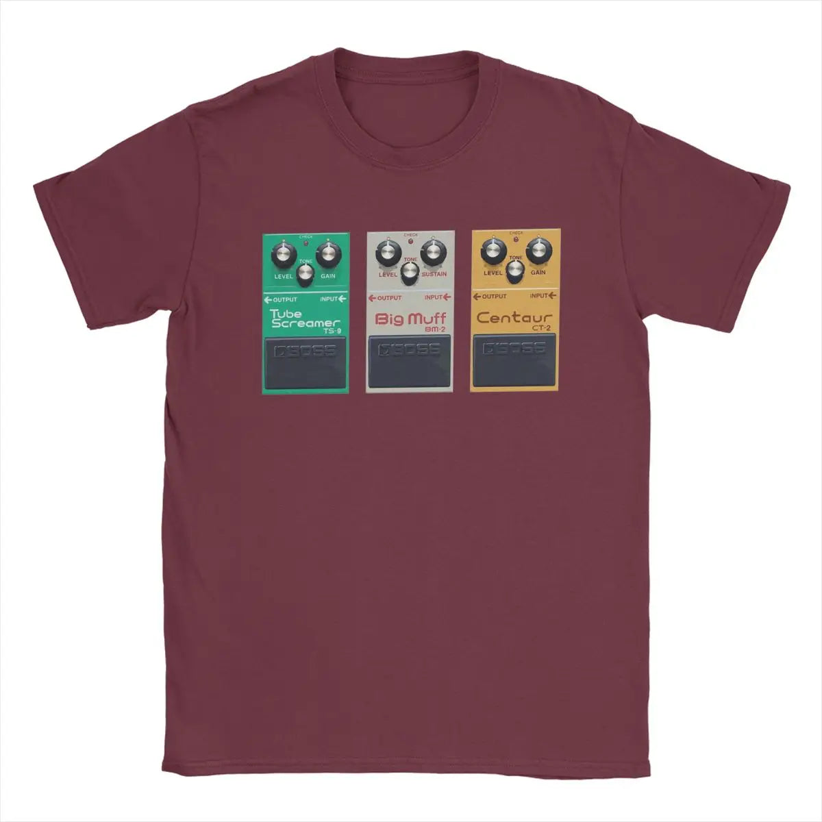 Fictional Pedal Trio Big Muff Guitar Pedal Effect Shoegaze Men's T Shirts Vintage Tees Round Collar T-Shirts Cotton Gift Idea - Premium  from Lizard Vigilante - Just $19.99! Shop now at Lizard Vigilante