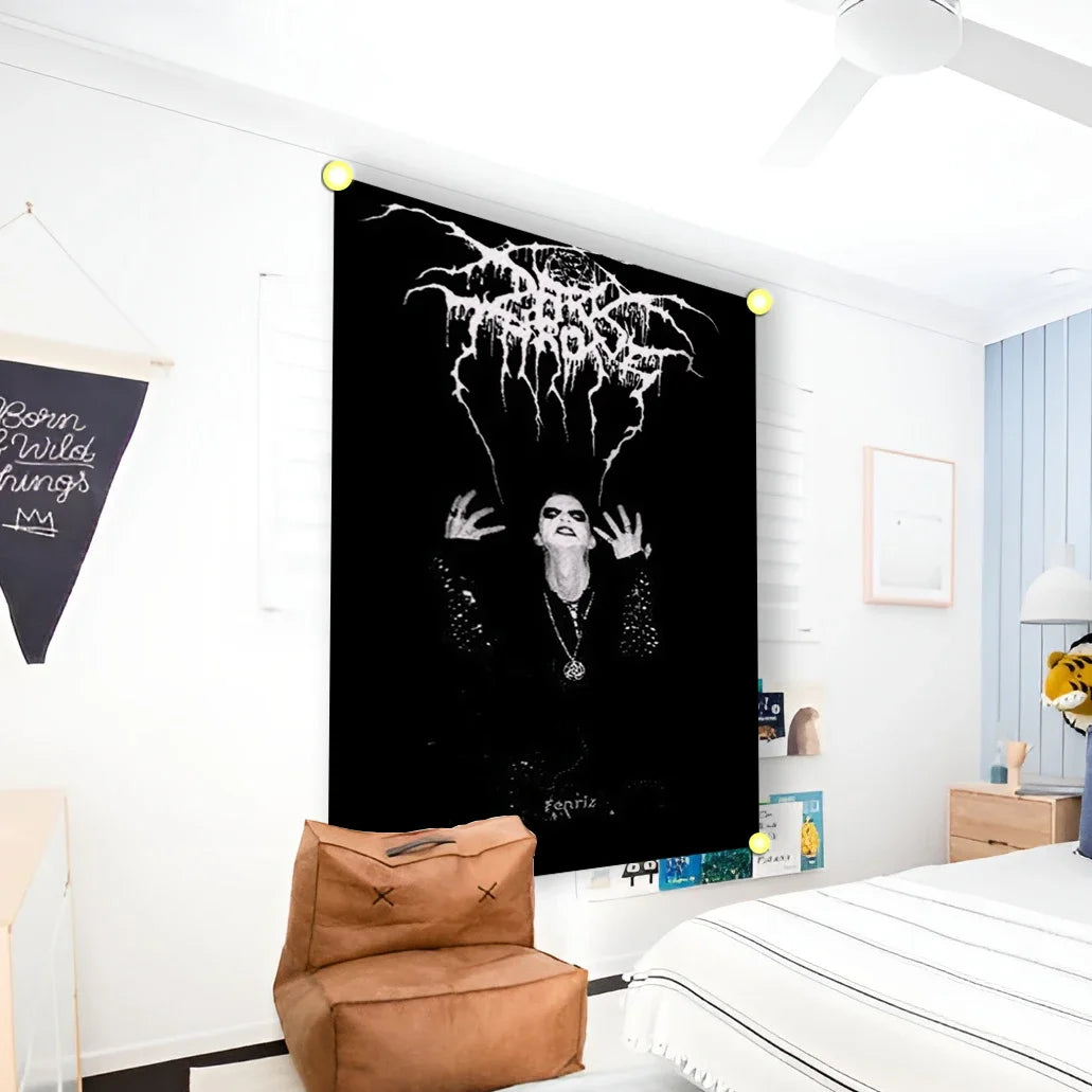 Darkthrone True Norwegian Black Metal Harajuku Funny Print Cotton Streetwear Tapestry Banner Flag - Premium flag from Lizard Vigilante - Just $12.99! Shop now at Lizard Vigilante