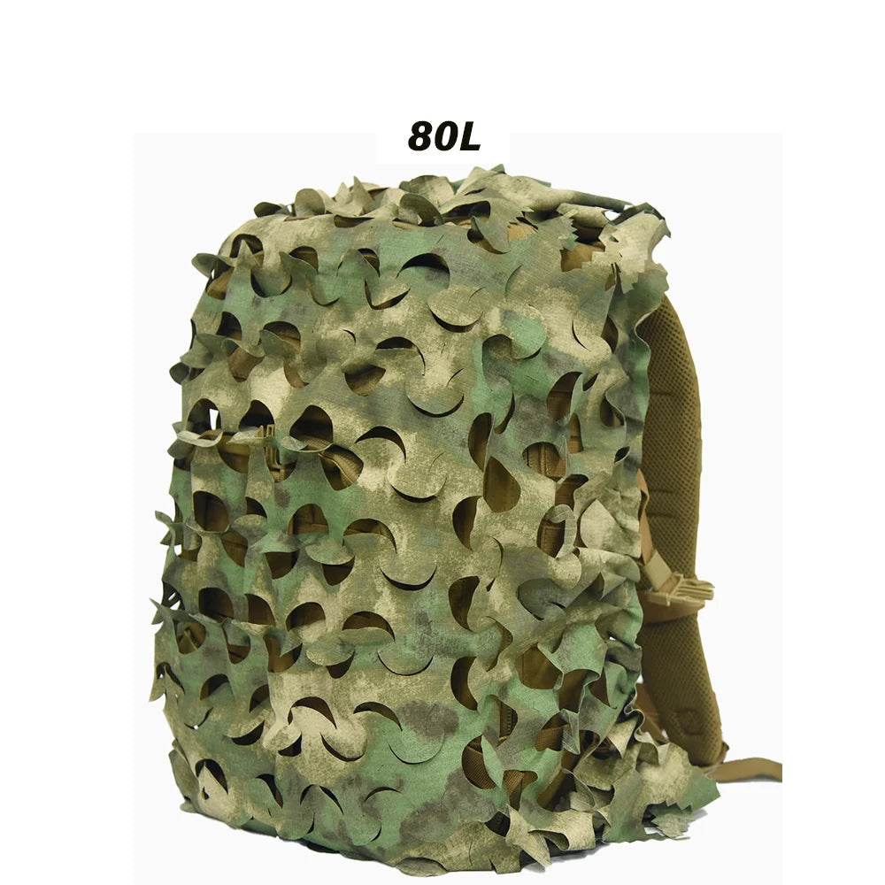 3D Camo Net Backpack Cover - Laser Cut Camouflage for 60L & 80L Packs - Premium backpack cover from Lizard Vigilante - Just $19.99! Shop now at Lizard Vigilante