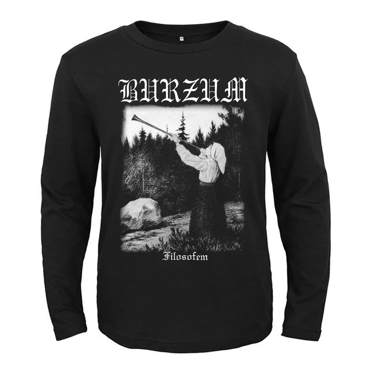 Burzum Heavy Metal Band Printed Long Sleeve T-Shirt For Fans of Metal - Premium T-Shirt from Lizard Vigilante - Just $24.99! Shop now at Lizard Vigilante