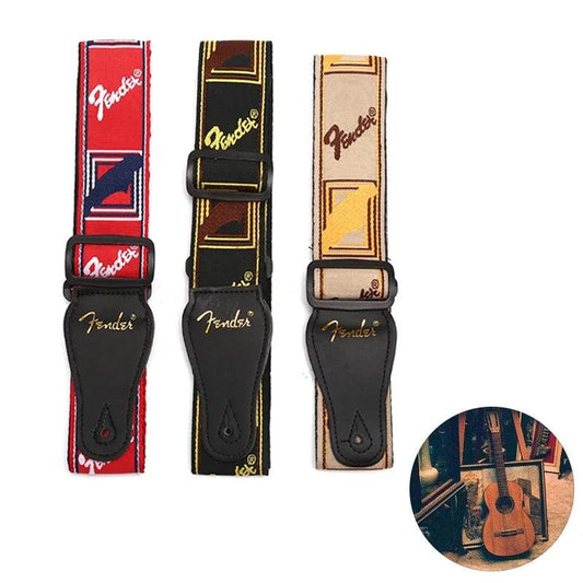 Guitar Strap Electric Guitar Adjustable Guitar Accessories Leather Ends Upgraded High-end Instrument Accessories - Lizard Vigilante