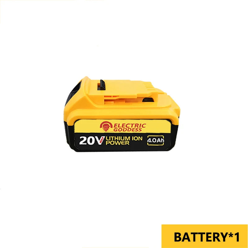 Electric Goddess PowerCore Lithium Battery – High-Performance, Long-Endurance 20V Battery Compatible with DeWalt - Premium battery from Lizard Vigilante - Just $54.99! Shop now at Lizard Vigilante