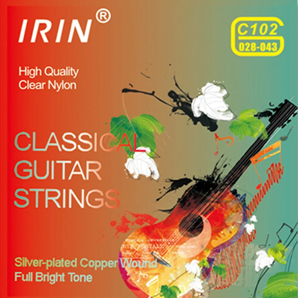 HELLCHORDS  IRIN Nylon Fiber Guitar Strings – 6pc Clear-Tone Shred-Grade Set for Classical Carnage (C100–C106) - Premium strings from dsers - Just $5.99! Shop now at Lizard Vigilante
