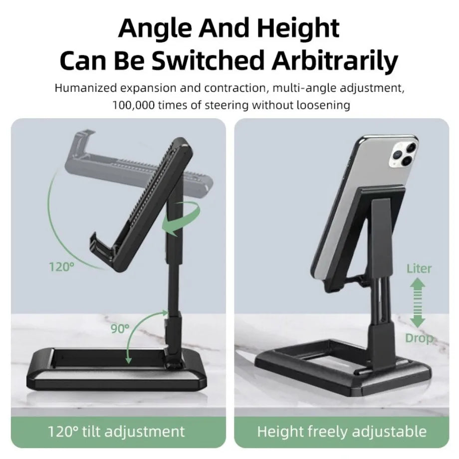 PzzPss Foldable Tablet Phone Holder Desktop Mobile Phone Stand Adjustable Desk Bracket Smartphone Stand For iPad iPhone Samsung - Premium phone holder from Lizard Vigilante - Just $15.99! Shop now at Lizard Vigilante