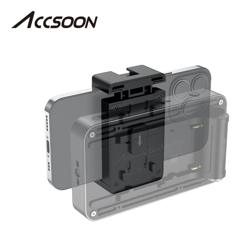 Accsoon Cold Shoe Phone Holder with Quick Release Mount for Seemo, Seemo Pro, and Seemo 4K