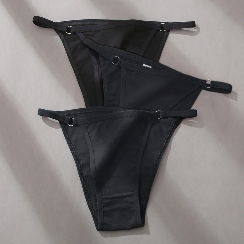 FINETOO 3-Pack Women's Cotton Low Waist Bikini Briefs – Everyday Comfort Meets Effortless Style – Soft, Stretchy, and Full of Attitude - Premium bikini briefs from Lizard Vigilante - Just $9.99! Shop now at Lizard Vigilante