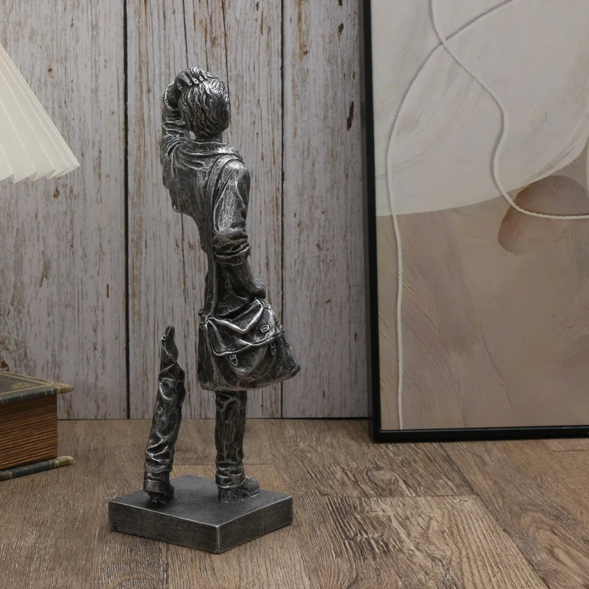 Traveler Sculpture - Abstract Resin Decor for Home & Office, Versatile Indoor/Outdoor Accent Piece