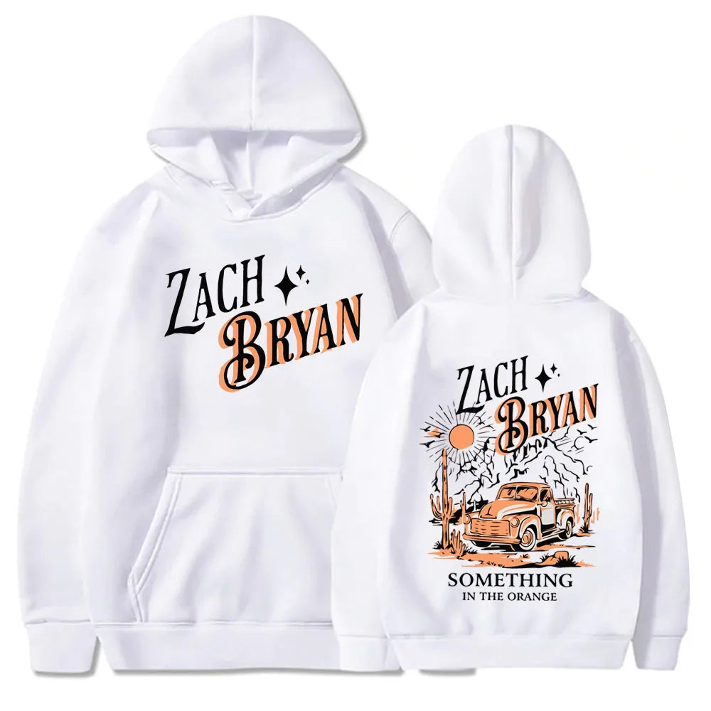 Zach Bryan "Something In The Orange" Hoodie – Western Country Music Inspired Pullover Sweatshirt for Men & Women, Cozy Fleece Hooded Top - Premium hoodie from Lizard Vigilante - Just $48.88! Shop now at Lizard Vigilante