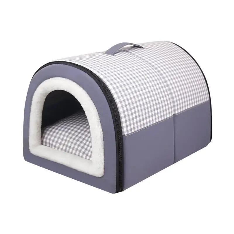 Pet Dog House Soft Cozy Pet Sleeping Bed for Small Medium Dogs Cats Foldable Removable Puppy Nest Portable Kennel Pet Supplies - Premium pet bed from Lizard Vigilante - Just $24.99! Shop now at Lizard Vigilante